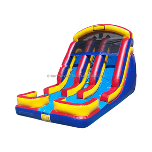 2025 Inflatable đôi làn trượt trượt, trượt bơm hơi nước, giá rẻ trượt nước Inflatable để bán - Product Image 1