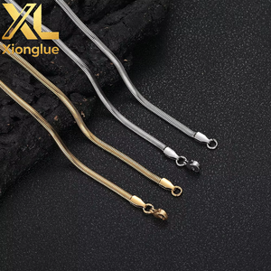 Stainless Steel Flexible <b>Snake</b> Link <b>Chain</b> Waterproof Rpse <b>Gold</b> Silver Black Minimalist Necklace for DIY Jewelry Making Findings - Product Image 3