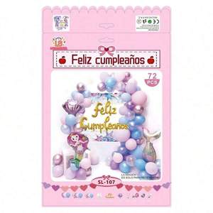 Ensemble de ballons décoratifs Ls, 72 pièces, thème sirène, décoration de fête pour anniversaire d'enfants - Product Image 1