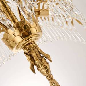 Jewellerytop rococò francese classica lampada <span class=keywords><strong>in</strong></span> bronzo a sospensione di <span class=keywords><strong>cristallo</strong></span> di lusso luce antica <span class=keywords><strong>in</strong></span> ottone lampadario a foglie di palma - Product Image 6