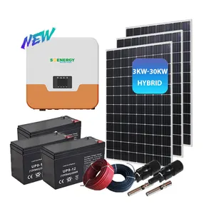 热卖工业太阳能系统家用太阳能电池板系统，含电池