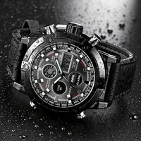 Montre numérique de luxe écologique pour homme, bracelet en alliage, mouvement à quartz, boîtier 50 mm, cadran en verre, bracelet en acrylique, aiguilles, collection 2022