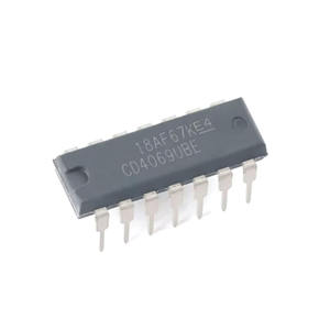 CD4069 วงจร NOT GATE/อินเวอร์เตอร์ 6 ช่อง แบบ DIP-14 รุ่น CD4069UBE สำหรับชิป IC - Product Image 1
