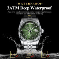 Montres pour hommes Poedagar 845, design classique, cadran arabe, bracelet en acier inoxydable, étanche, montre-bracelet à quartz de luxe