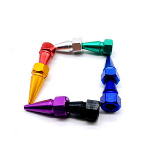Forme intéressante bouchons de <span class=keywords><strong>valve</strong></span> de pneu différentes couleurs voiture vélo vélo pneu valves bouchon pointu conception - Product Image 5