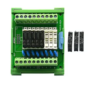 Placa de Control Plc ultradelgada, relé pequeño de 8 vías de 24v, módulo de relé eléctrico Original importado de 12v y 5v