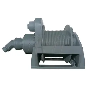 Continuous Duty Hydraulic Winch 5 Ton 10 Tons 15 Tons 20tons Barge Electric/ Diesel Engine Powered Winch With Wire Rope