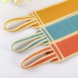 Ensemble de 3 serviettes de bain exfoliantes pour nettoyer la peau, nouveau lot de gants de bain, ceinture dorsale et boule de douche douce - Product Image 3