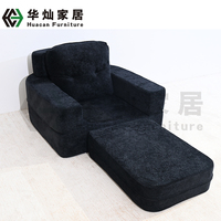 Sofá Cama Plegable de Esponja Convertible, Futón Portátil con Respaldo, Silla Multifuncional para Dormir, Ideal para Apartamentos y Villas, en Forma de L