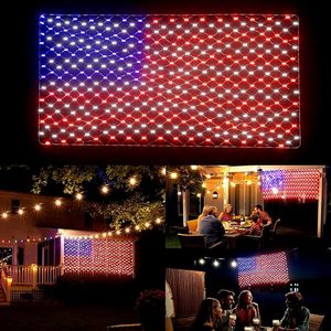 Guirlandes lumineuses LED en plastique pour la fête de l'Indépendance américaine, décoratives, IP44, avec alimentation AC 24V, lumières du 4 juillet pour dîner à thème - Product Image 1