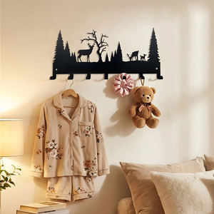 Vente flash : Organisateur <span class=keywords><strong>de</strong></span> vêtements adhésif en métal à 7 crochets, fixation murale sans dommage pour la <span class=keywords><strong>location</strong></span>, la <span class=keywords><strong>cuisine</strong></span>, la salle <span class=keywords><strong>de</strong></span> bain, résistant à la rouille, gain <span class=keywords><strong>de</strong></span> place - Product Image 6