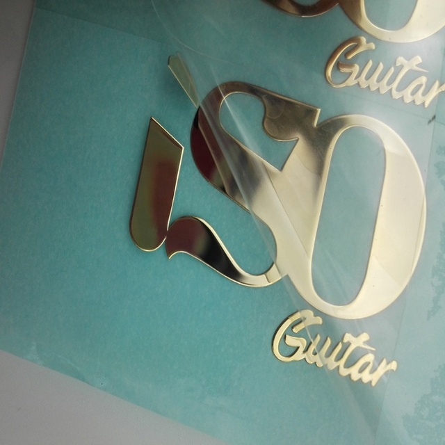 High Quality Custom 3d Logo Waterproof Luxury Packaging Electroplating Gold Metal Transfer Stickers