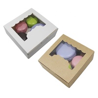Boîte d'emballage pour cupcakes de haute qualité en matériaux recyclés, avec fenêtre transparente, design écologique pour cadeaux