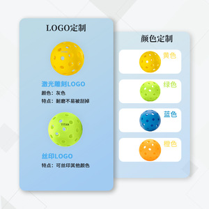 Balle de pickleball en TPE à 40 trous, durable, pour l'entraînement et l'utilisation en extérieur - Product Image 2