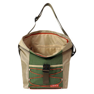 SENDA Unisex Light Gray Lightweight Nylon <b>20L</b> Durable Portable Outdoor Tote <b>Bag</b> Zipper-Minimalist/Normcore Characters Pattern - Product Image 5