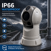 Cámara de Visión Nocturna Infrarroja Multisensor de 640x512 con Posicionador Panorámico/Inclinable EO/IR de Alta Resistencia