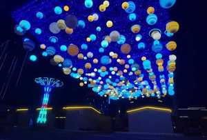 Lámpara Decorativa con Forma de Planeta para Jardín y Parque, Iluminación con Motivos Festivos, Impermeable IP65, para Decoración Exterior - Product Image 1