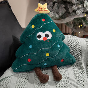 Anpassbares Weihnachtsbaum-Kissen-Decken-Set - <span class=keywords><strong>2</strong></span>-in-1 Dekoration/Wärme für Alle, Personalisiertes Plüschgeschenk für Zuhause & zum Verschenken - Product Image 5