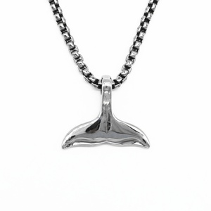 Personalized Classic Whale Fish Octopus Necklace <b>Titanium</b> Steel Pendant Stainless Steel Necklace Gift Promotion - Product Image 3