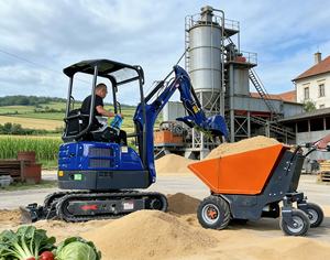 Antspower 2025 livraison rapide usine chinoise pas cher 500Kg 4x4 motorisé batterie électrique brouette Mini Dumper - Product Image 2