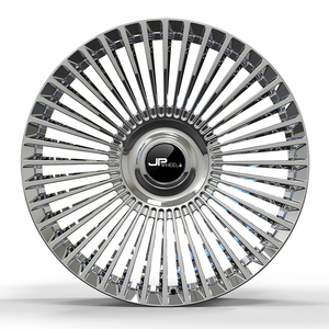 Jantes personnalisées multi-rayons 5x112 polies en alliage d'aluminium forgé de 22 pouces, jantes de voiture 5x120 pour Benz # JM7069 - Product Image 2