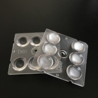 Smd 5050 leds를 위한 1 개의 다 Led 렌즈에 대하여 6X1W 50Mm 광학적인 6