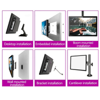 32 pouces intégré étanche industriel LCD capacitif moniteur panneau mural PC écran tactile ordinateur pour ordinateur de bureau