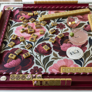 Numéro de maison n° 88 Tuiles de Mahjong Olive Grove Vertes, Tuiles de Mahjong Américaines Pastel Encre pour le Divertissement Haus of Tiles - Product Image 5