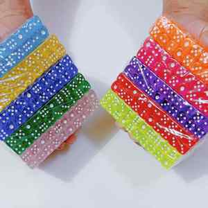 10mm Transparent Colored <b>Dice</b> 1cm Small Acrylic <b>Dice</b> Mini Colored <b>Dice</b> 100pcs/<b>Bag</b> - Product Image 1
