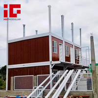 Maison préfabriquée en acier à 3 étages pour école, hôtel, villa et usage extérieur - Immeuble d'appartements modulaire