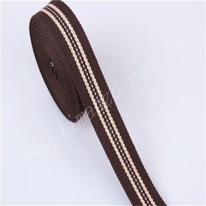 Ceinture en sangle 100 % coton écologique <span class=keywords><strong>à</strong></span> rayures pour textiles de maison, sacs et chaussures - Product Image 2