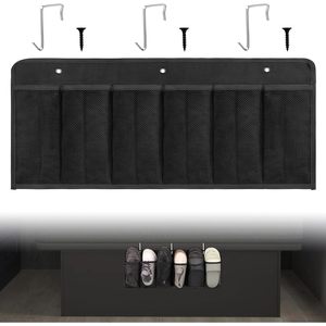 <b>Shoe</b> Pockets 6 Large Pockets Heavy Duty Hanging Bedside <b>Storage</b> Organizer With Sturdy Hooks For <b>Shoes</b> And Clothes - Product Image 1