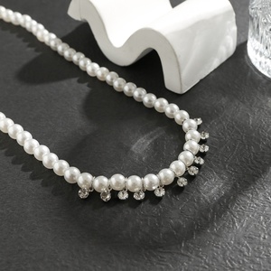 Collana di Perle alla Moda Hip Hop, Collane <span class=keywords><strong>con</strong></span> Strass Luccicanti per Uomo, Gioielli e Accessori <span class=keywords><strong>Maschili</strong></span> - Product Image 6