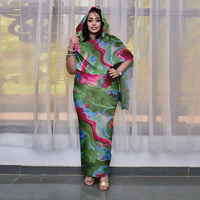Voile longue personnalisé de Dubaï en tissu 100 % polyester, imprimé numérique floral/à pois, doux pour la peau, respirant, pour femme, usage quotidien en extérieur