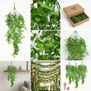 Artificial Hanging Clover <b>Leaf</b> Creeper Green Foliage Vine Plant for Home Balcony Garden <b>Wall</b> Decoration and Indoor <b>Decor</b> - Product Image 6