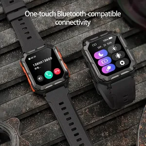 C20 Pro Smartwatch IP68 Ngoài Trời Thể Thao Phong Cách Bt Điện Thoại Quay Số Cuộc Gọi Câu Trả Lời Cuộc Gọi 380 MAh Dài Tuổi thọ pin - Product Image 4