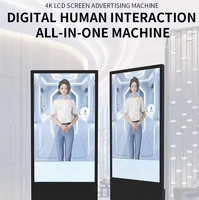 Máquina de Hologramas Digitales con IA Inteligente, Pantalla Táctil Full HD, Animación Gráfica, Asistente de Voz para Universidades y Centros Comerciales