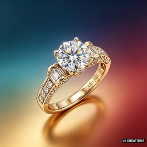 Custom IGI Certified 14k Gold <b>Silver</b> 10K 14K 18K Solid Gold 1.00 Karat Lab Grown Diamond VVS-VS Brilliant Cut Wedding <b>Ring</b> - Product Image 2