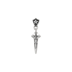 Iris Cross Sword Drop Earrings Tibetan Silver Geometric Design For Men And Women - Product Image 5