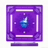 Tapis de table de mahjong personnalisé de haute qualité, antidérapant et réduisant le bruit, adapté aux jeux de cartes de poker, aux jeux de société et aux jeux de mahjong