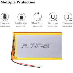 Batería de Iones de Litio Polímero de 3.7V 4800mAH 5067100, Adecuada para Tablets de 7, 8 y 9 Pulgadas - Product Image 4