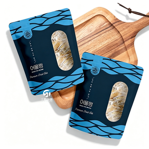 Sachet Doypack Personnalisé Imprimé en BOPP Stratifié Qualité Alimentaire avec Fenêtre pour l'Emballage de Poisson Séché - Product Image 3