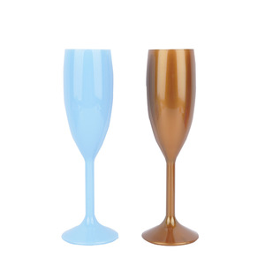Verres à <span class=keywords><strong>vin</strong></span> et flûtes en <span class=keywords><strong>plastique</strong></span> incassable BST 170ML, design minimaliste moderne, transparents à <span class=keywords><strong>pied</strong></span>, pour fêtes et événements (vente en gros) - Product Image 1