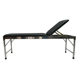 Jinbokang Stainless Steel Examination <b>Bed</b> With Adjustable Backrest For Medical Massage Beauty Use - Product Image 1