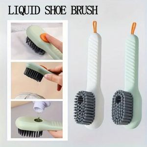 New Washing Soft Clothes Sneaker Cleaning Multifunctional Liquid <b>Shoes</b> Brushes with Dispenser - Product Image 3