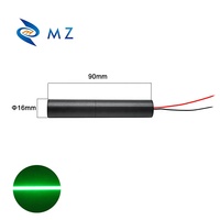 Vente chaude Usine Ventes Directes Compact D16mm 520nm 10/20/30/50mw Monomode Ligne Verte Laser Module De Qualité Industrielle
