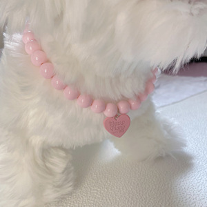 Mascota <span class=keywords><strong>Chihuahua</strong></span> Accesorios Arco Perla <span class=keywords><strong>Collar</strong></span> Gato Joyería Colgante Princesa <span class=keywords><strong>Collar</strong></span> Perro Dulce Decoraciones Cachorro <span class=keywords><strong>Collar</strong></span> de diamantes de imitación - Product Image 4