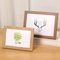Gran oferta, marco de fotos de MDF de diseño Simple de alta calidad, marcos de fotos para colgar en la pared y exhibir en mesa de varios tamaños