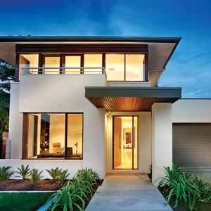 <span class=keywords><strong>Casa</strong></span> Prefabricada Moderna de Dos Pisos <span class=keywords><strong>con</strong></span> Garaje, Villa Ecológica de Acero Ligero para Uso Residencial Permanente - Product Image 1