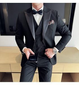 Traje <span class=keywords><strong>de</strong></span> Dos Piezas con Botones <span class=keywords><strong>para</strong></span> Hombre, Estándar Profesional, <span class=keywords><strong>para</strong></span> Bodas, Anfitriones <span class=keywords><strong>de</strong></span> Banquetes, Reuniones Anuales - Product Image 2